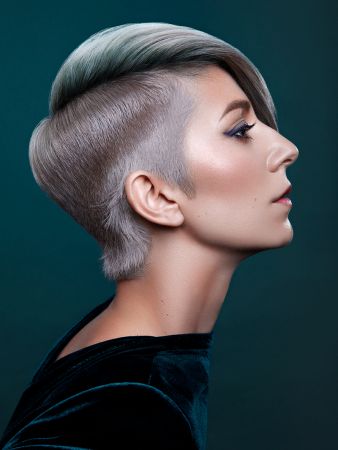 ugliest undercut hairstyles for liberal women, head | Stable Diffusion